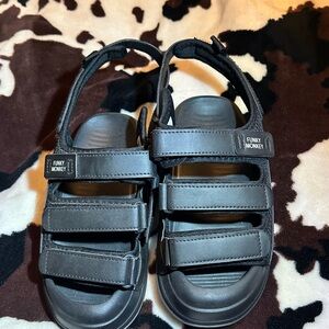 Kids Black Sandals